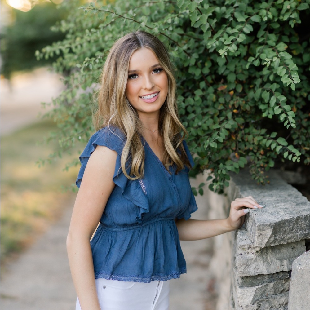 Abercrombie peplum blouse